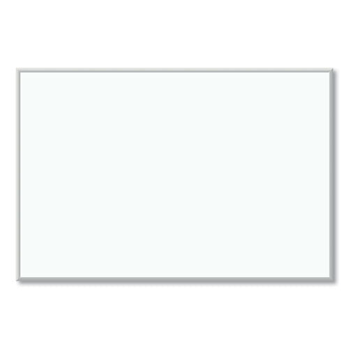 Melamine Dry Erase Board, 72 x 48, White Surface, Silver Aluminum Frame-(UBR033U0001)