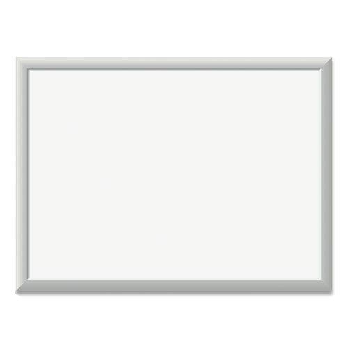 Magnetic Dry Erase Board with Aluminum Frame, 24 x 18, White Surface, Silver Aluminum Frame-(UBR070U0001)