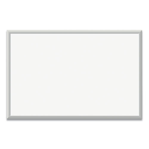 Magnetic Dry Erase Board with Aluminum Frame, 36 x 24, White Surface, Silver Aluminum Frame-(UBR071U0001)