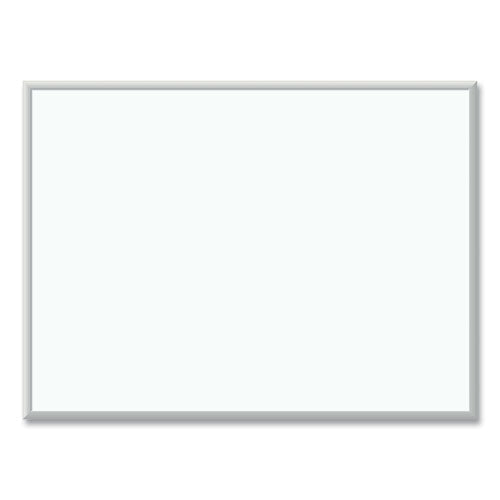 Melamine Dry Erase Board, 48 x 36, White Surface, Silver Aluminum Frame-(UBR032U0001)