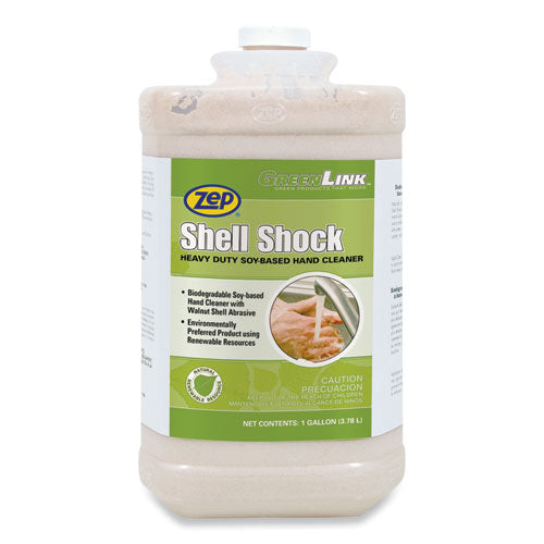 Shell Shock Heavy Duty Soy-Based Hand Cleaner, Cinnamon, 1 gal Bottle, 4/Carton-(ZPP318524)