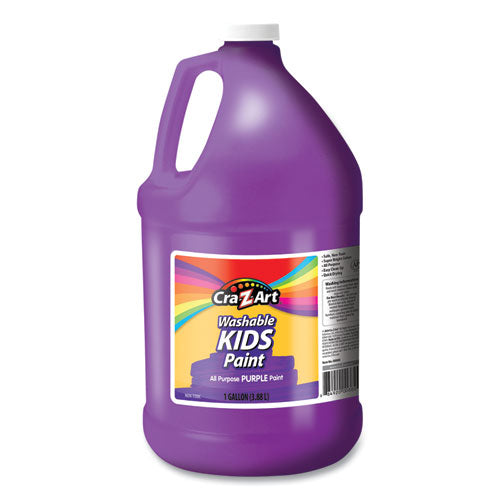 Washable Kids Paint, Purple, 1 gal Bottle-(CZA760022)