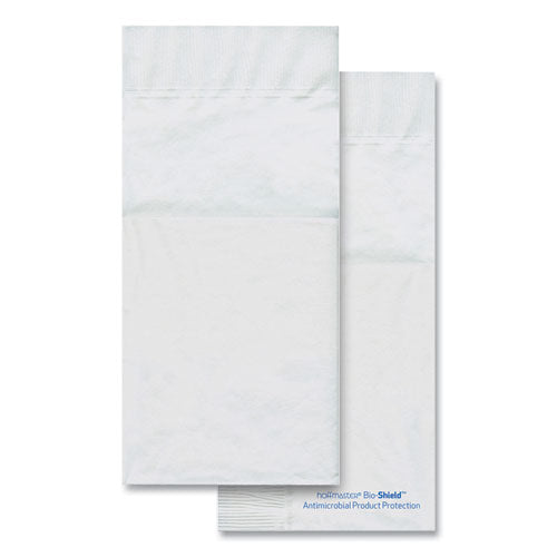 Bio-Shield Dinner Napkins, Quickset Design, 2-Ply, 17 x 17, 4.25 x 8.5 Folded, White, 800/Carton-(HFM253266)