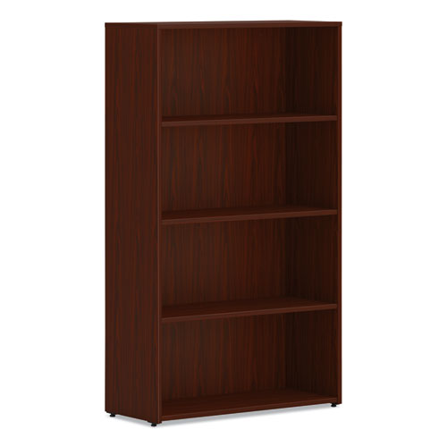 Mod Bookcase, Four-Shelf/3 Adjustable, 30w x 13d x 53h, Traditional Mahogany-(HONLBC3013B4LT1)