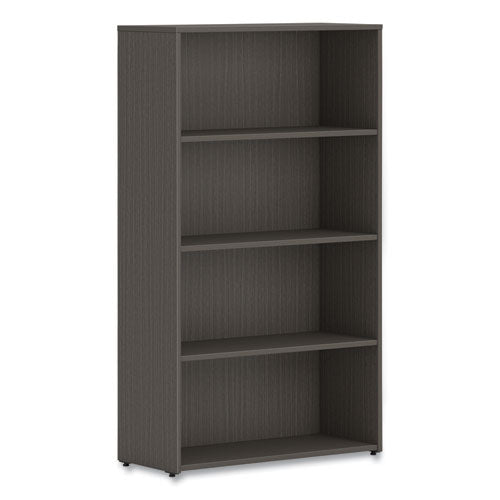 Mod Bookcase, Four-Shelf/3 Adjustable, 30w x 13d x 53h, Slate Teak-(HONLBC3013B4LS1)