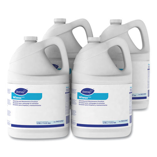 Wiwax Cleaning and Maintenance Solution, Liquid, 1 gal Bottle, 4/Carton-(DVO94512767)