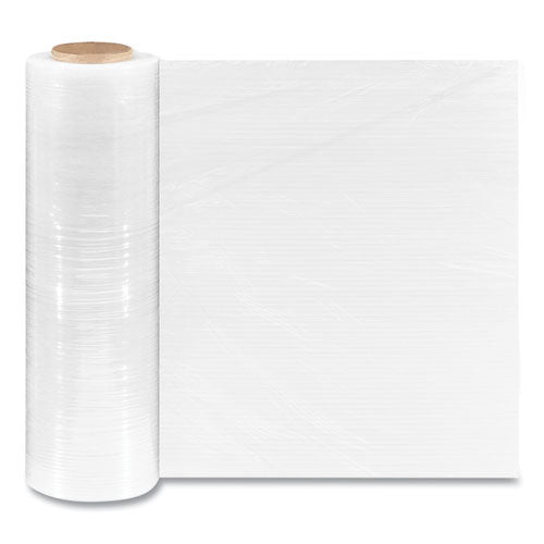 Extended Core Blown Stretch Wrap, 18" x 1,500 ft, 79-Gauge, Clear, 4/Carton-(CWZ687958)