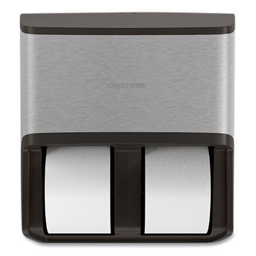 J-Series Quad Bath Tissue Dispenser, 13.52 x 7.51 x 14.66, Black Metallic-(CWZ24405513)