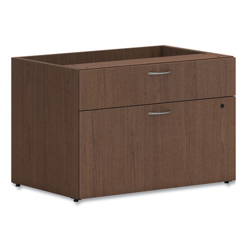 Mod Low Personal Credenza, 30w x 20d x 21h, Sepia Walnut-(HONLCL3020BFLE1)