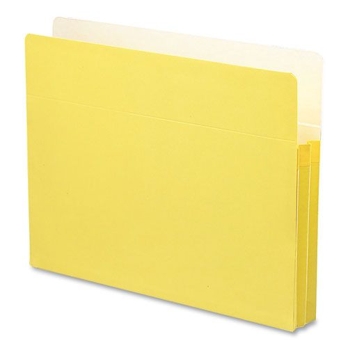 Colored File Pockets, 1.75" Expansion, Letter Size, Yellow-(SMD73223)