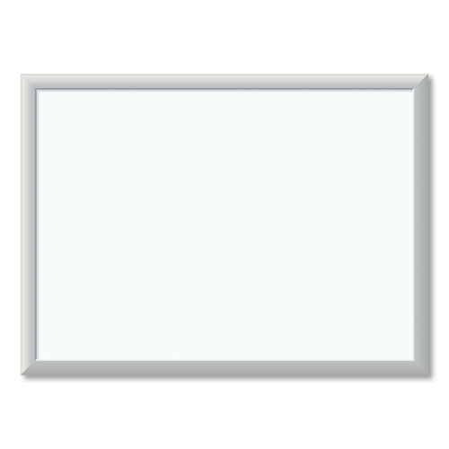 Melamine Dry Erase Board, 24 x 18, White Surface, Silver Aluminum Frame-(UBR030U0001)