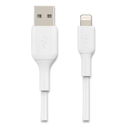 BOOST CHARGE Apple Lightning to USB-A ChargeSync Cable, 9.8 ft, White-(BLKCAA001BT3MWH)