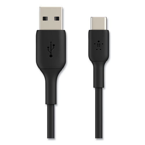 BOOST CHARGE USB-C to USB-A ChargeSync Cable, 3.3 ft, Black-(BLKCAB001BT1MBK)