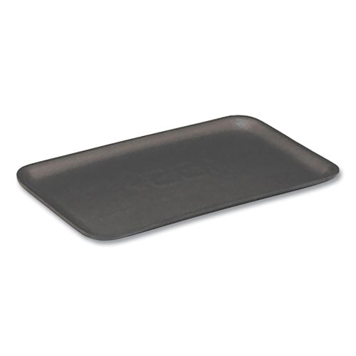 Supermarket Tray, #7S, 5.63 x 14.16 x 0.67, Black, Foam, 250/Carton-(PCT0TFB07S00000)