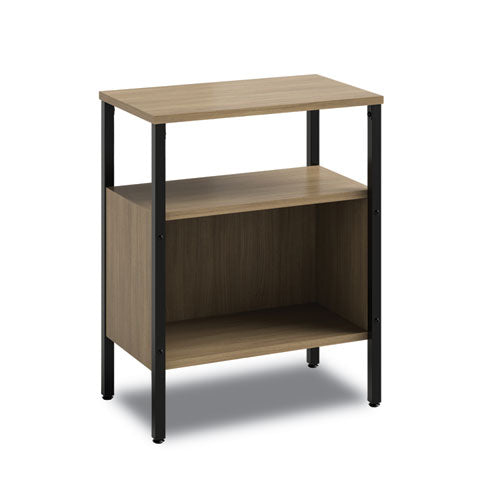 Simple Storage, Two-Shelf, 23.5w x 14d x 29.6h, Walnut-(SAF5507BLWL)