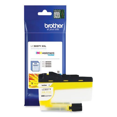 LC3037Y INKvestment Super High-Yield Ink, 1,500 Page-Yield, Yellow-(BRTLC3037Y)