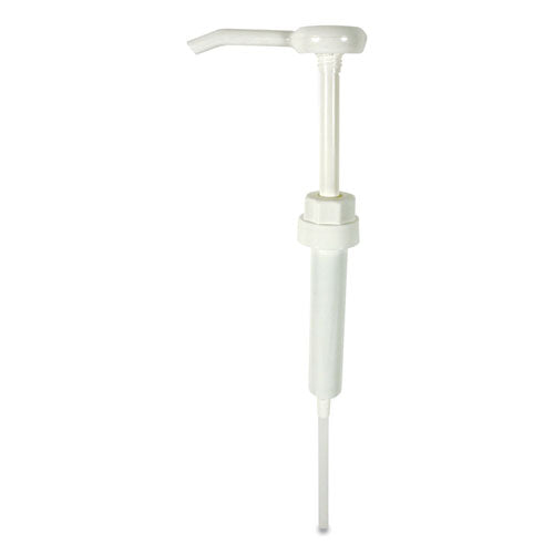 Economy Plastic Dispensing Pump, 38 mm cap fits 1 gal Bottles, White-(IMP904DZ)