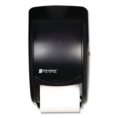 Duett Standard Bath Tissue Dispenser, 2 Roll, 7.5 x 7 x 12.75, Black Pearl-(SJMR3500TBK)