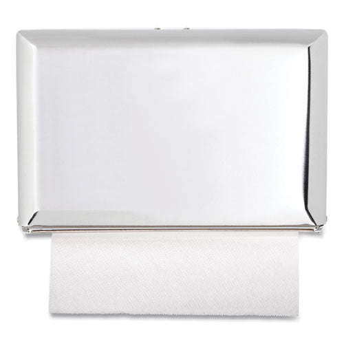 Singlefold Paper Towel Dispenser, 10.75 x 6 x 7.5, Chrome-(SJMT1800XC)