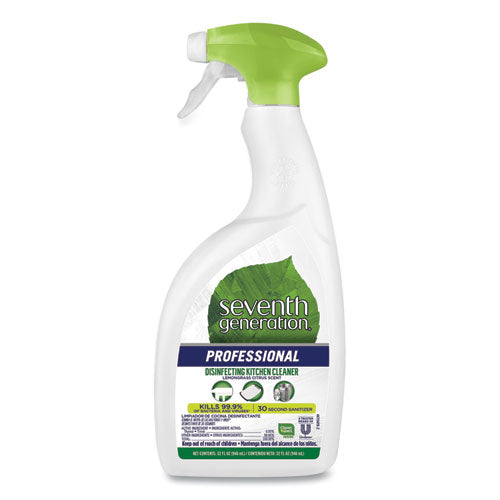 Disinfecting Kitchen Cleaner, Lemongrass Citrus, 32 oz Spray Bottle, 4/Carton-(SEV44981CT)