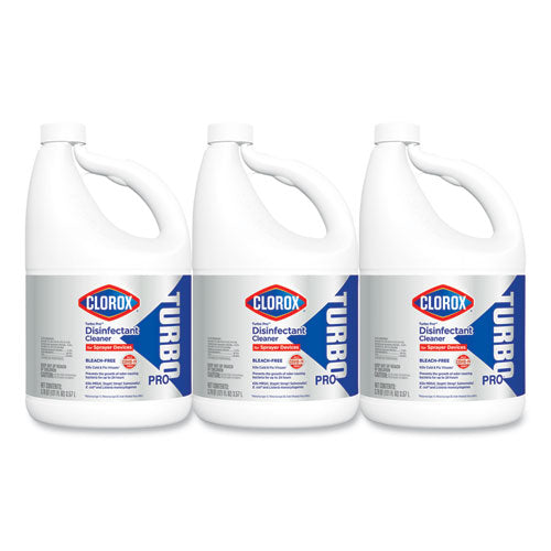 Turbo Pro Disinfectant Cleaner for Sprayer Devices, 121 oz Bottle, 3/Carton-(CLO60091)