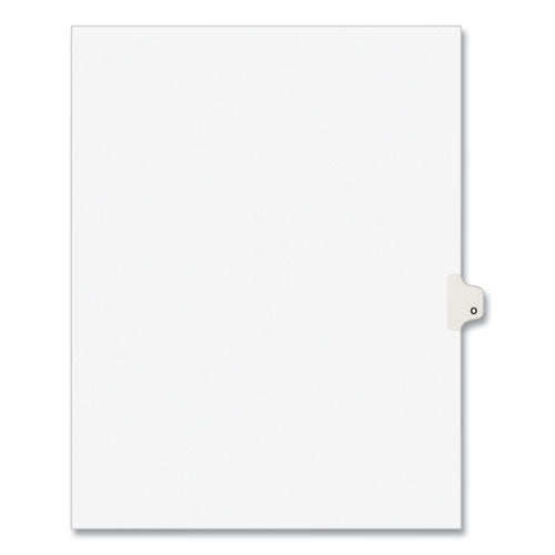 Preprinted Legal Exhibit Side Tab Index Dividers, Avery Style, 26-Tab, O, 11 x 8.5, White, 25/Pack, (1415)-(AVE01415)