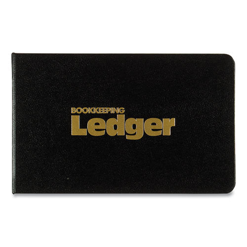 Four-Ring Ledger Binder Kit with A-Z Index, Black Cover, 8.5 x 5 Debit-Credit-Balance Sheets, 100 Sheets/Book-(RED63453)