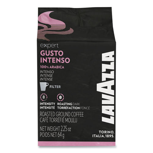 Expert Gusto Intenso Fraction Packs, Intensity 8, 2.25 oz, 30/Carton-(LAV2798)