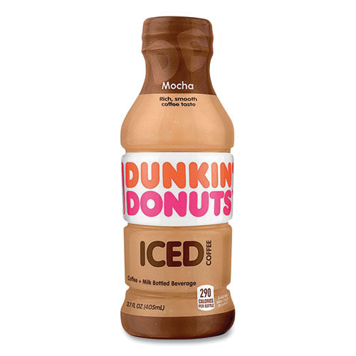 Mocha Iced Coffee Drink, 13.7 oz Bottle, 12/Carton-(GMT049000072389)