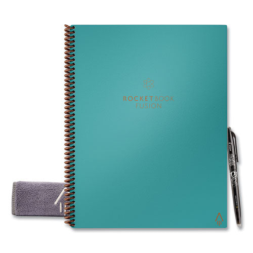 Fusion Smart Notebook, Seven Assorted Page Formats, Teal Cover, (21) 11 x 8.5 Sheets-(RKBFLRCCCEFR)