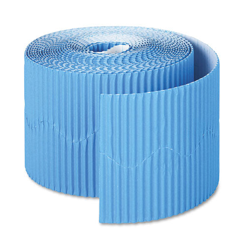 Bordette Decorative Border, 2.25" x 50 ft Roll, Brite Blue-(PAC37176)