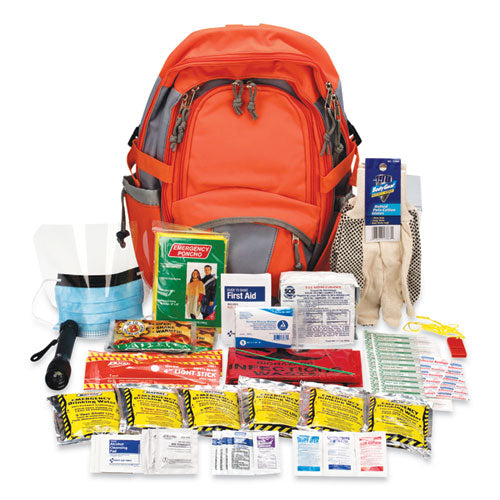 Emergency Preparedness First Aid Backpack, XL, 63 Pieces, Nylon Fabric-(FAO90001)