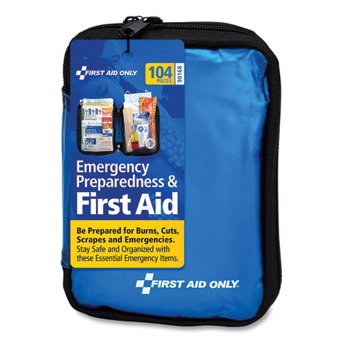 Soft-Sided First Aid and Emergency Kit, 105 Pieces, Soft Fabric Case-(FAO90168)