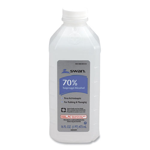 First Aid Kit Rubbing Alcohol, Isopropyl Alcohol, 16 oz Bottle-(FAOM313)