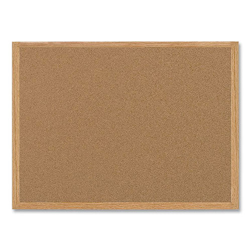 Earth Cork Board, 36 x 24, Natural Surface, Oak Wood Frame-(BVCSB0420001233)