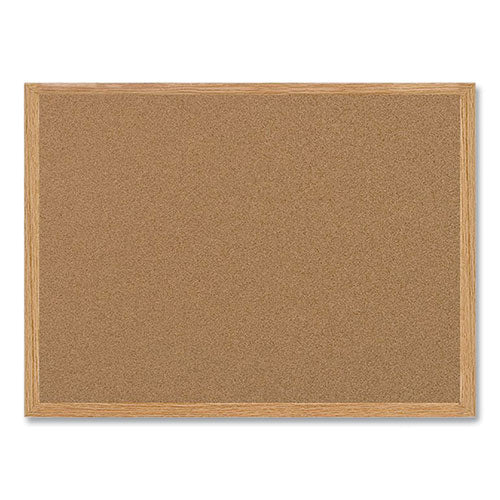 Earth Cork Board, 48 x 36, Natural Surface, Oak Wood Frame-(BVCSB0720001233)