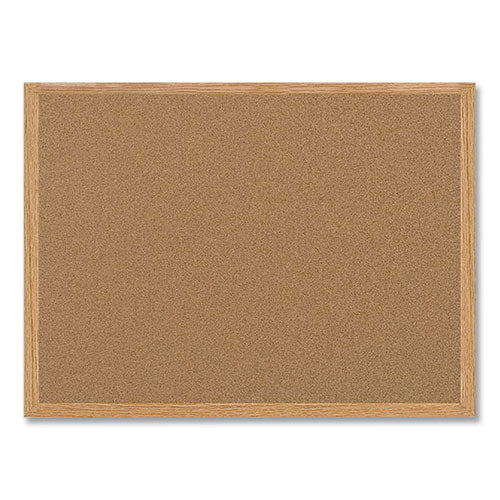 Earth Cork Board, 72 x 48, Natural Surface, Oak Wood Frame-(BVCSB1420001233)