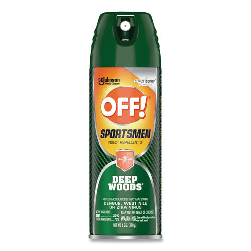 Deep Woods Sportsmen Insect Repellent, 6 oz Aerosol Spray, 12/Carton-(SJN334684)