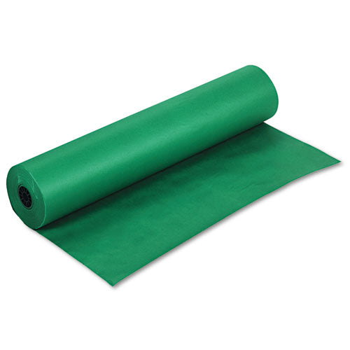 Rainbow Duo-Finish Colored Kraft Paper, 35 lb Wrapping Weight, 36" x 1,000 ft, Emerald-(PAC63140)