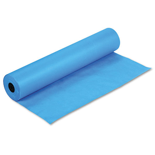 Rainbow Duo-Finish Colored Kraft Paper, 35 lb Wrapping Weight, 36" x 1,000 ft, Brite Blue-(PAC63170)