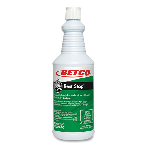 Rest Stop Non-Acid Bowl and Restroom Cleaner, Floral Fresh Scent, 32 oz Bottle-(BET701200EA)