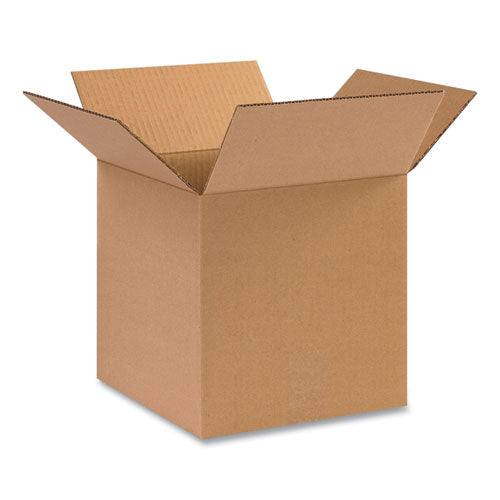 Fixed-Depth Shipping Boxes, Regular Slotted Container (RSC), 10" x 10" x 10", Brown Kraft, 25/Bundle-(CWZ101010)