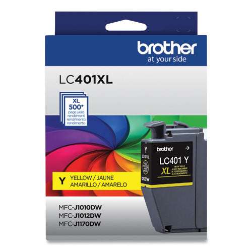 LC401XLYS High-Yield Ink, 500 Page-Yield, Yellow-(BRTLC401XLYS)