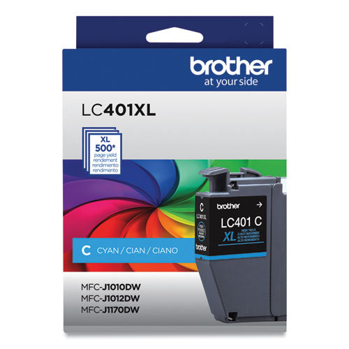 LC401XLCS High-Yield Ink, 500 Page-Yield, Cyan-(BRTLC401XLCS)