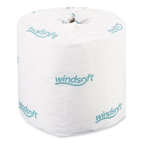 Bath Tissue, Septic Safe, Individually Wrapped Rolls, 2-Ply, White, 400 Sheets/Roll, 24 Rolls/Carton-(WIN2400)