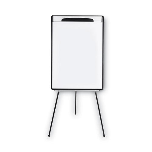 Magnetic Gold Ultra Dry Erase Tripod Easel with Extension Arms, 32" to 72", Black/Silver-(BVCEA23062119)