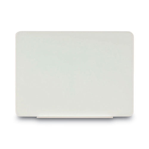 Magnetic Glass Dry Erase Board, 60 x 48, Opaque White Surface-(BVCGL110101)