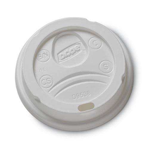 Drink-Thru Lid, Fits 8oz Hot Drink Cups, Fits 8 oz Cups, White, 1,000/Carton-(DXE9538DX)