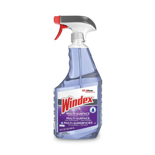 Non-Ammoniated Glass/Multi Surface Cleaner, Fresh Scent, 32 oz Bottle, 8/Carton-(SJN322381)