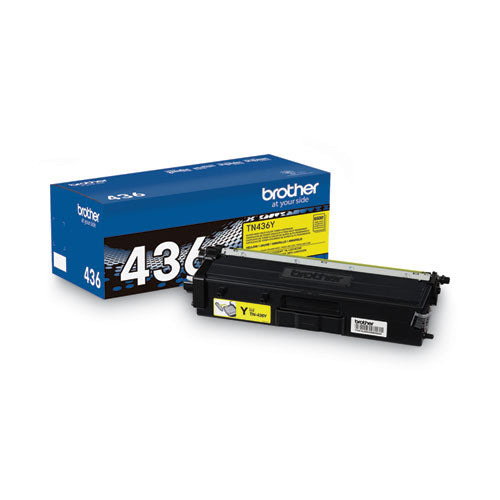 TN436Y Super High-Yield Toner, 6,500 Page-Yield, Yellow-(BRTTN436Y)